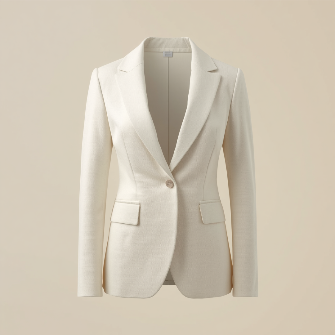 LIGHT LINEN BLAZER WOMEN'S TAILORED SINGLE-BUTTON BUSINESS CASUAL JACKET