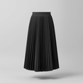 Women's Classic High Waisted Pleated Midi Skirt for Everyday Elegance