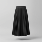 Women's Classic High Waisted Pleated Midi Skirt for Everyday Elegance