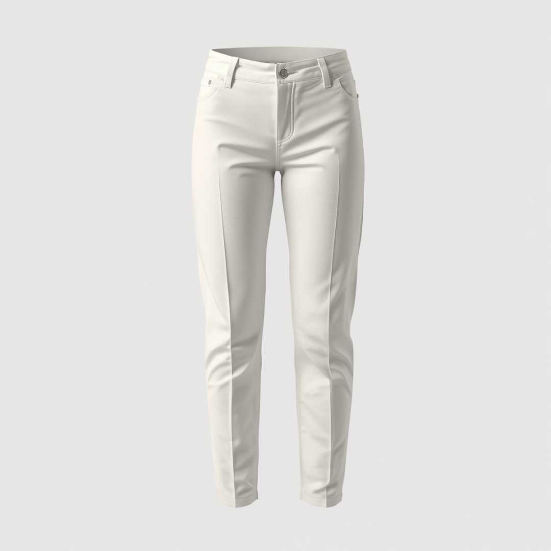 Women's Slim Fit Stretch Chino Pants Mid-Rise Everyday Casual Trousers